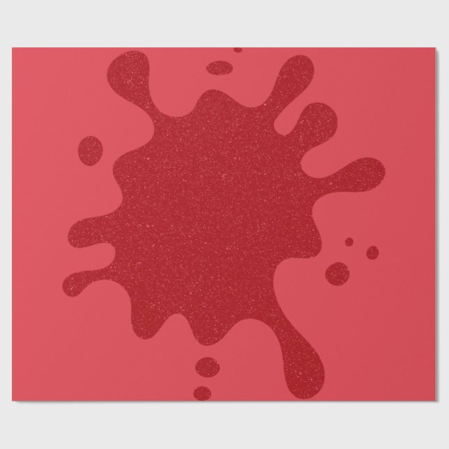Papel de Presente Personalizável Tomate Vermelho S (Aberto)