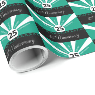 Papel De Presente Personalize, 25o aniversário do empregado do ano