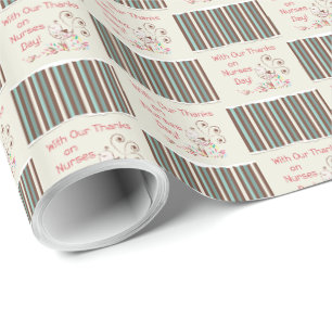 Papel De Presente Personalize, Do Grupo, Feliz Dia das Enfermeiras,
