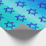 Papel De Presente Personalize HANUKKAH HEBREW STARS Wraps Paper<br><div class="desc">FELIZ papel de moldagem no estilo Feriado HANUKKAH com símbolo Chanukah - Hebraico Magen David / estrelas de David/ PERSONALIZADO PERSONALIZADO Gift Wrap! Papel de enrolação de férias perfeito para festividade durante a temporada. . Um único papel de embrulho de Hanukkah para seus presentes! Pode ser personalizado com seu texto,...</div>