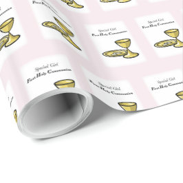 Papel De Presente Personalize, Menina Especial, Primeira Comunhão
