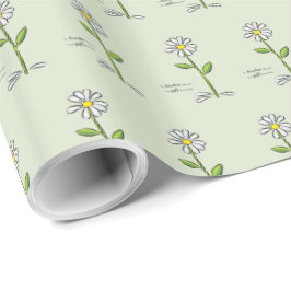 Papel De Presente Personalize, Professor Obrigado, Flor Religiosa