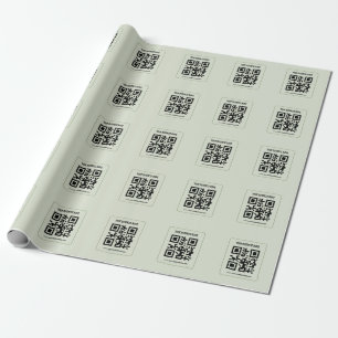 Papel De Presente Personalize Seu Modelo de Nome de Negócio de Códig