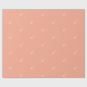 Papel De Presente Personalize Seu Próprio Logotipo Moderno Minimalis