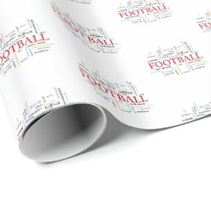 Papel De Presente Personalize, treinador de futebol Obrigado em pala