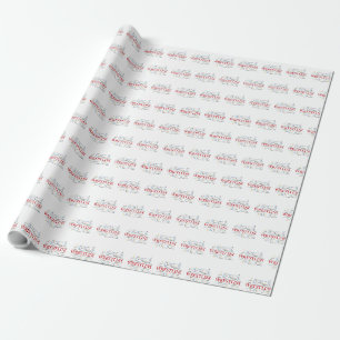 Papel De Presente Personalize, treinador de Lutas Obrigado em palavr