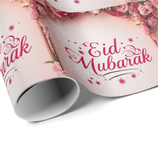 Papel De Presente Personalized Eid Mubarak  (Ponta do rolo)
