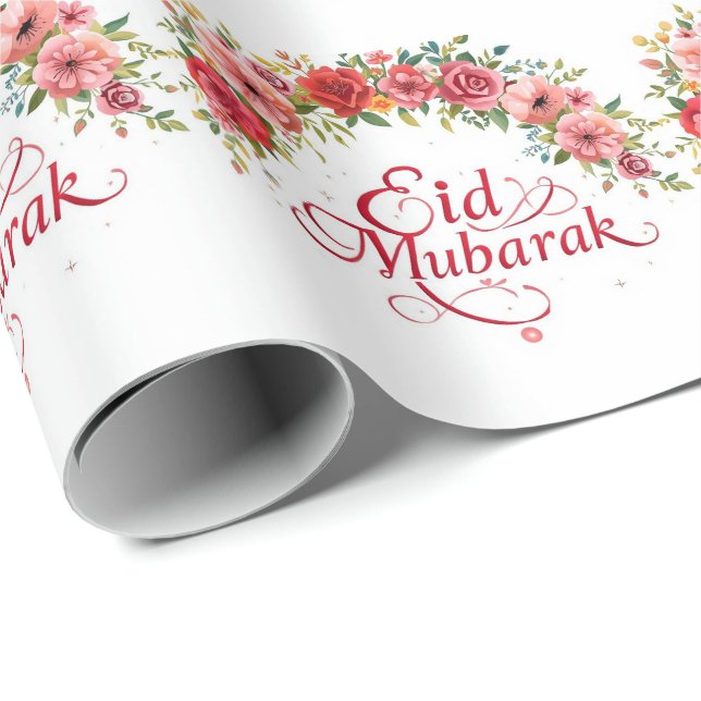 Papel De Presente Personalized Eid Mubarak  (Ponta do rolo)
