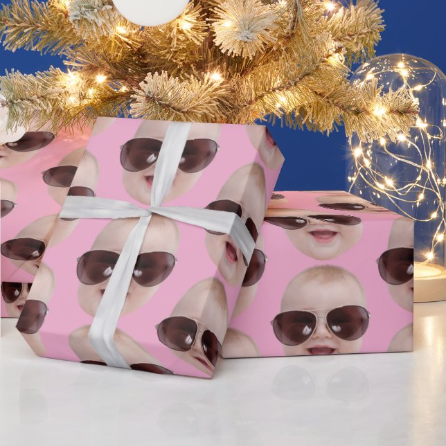 Papel De Presente Personalized Photo Face  Gift, Birthday Christmas  (Feriados)