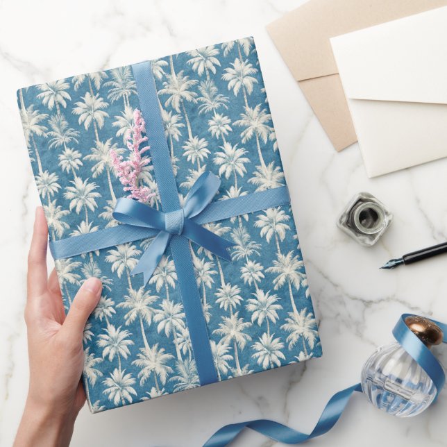 Papel De Presente Personalized Summer on the Beach (Presentear)