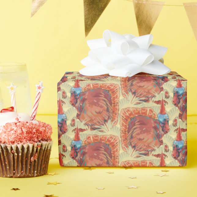 Papel De Presente Peru na Palha (Festa de aniversário)