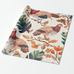 Papel De Presente Perus de Arte Popular – Outono Inspirado na Nature