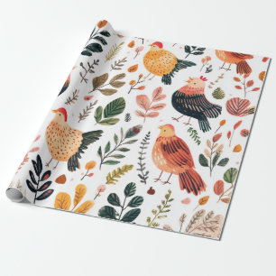 Papel De Presente Perus de Arte Popular – Outono Inspirado na Nature