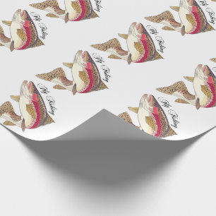 Papel De Presente Pesca com mosca