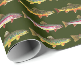 Papel De Presente Pesca de trutas