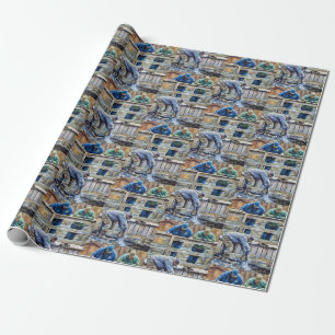 Papel De Presente Pesca De Trutas De Chuvas