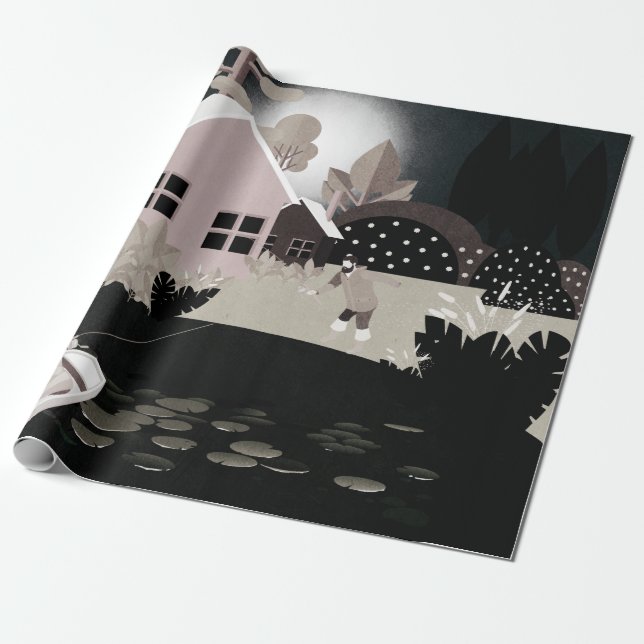 Papel De Presente Pescadores (Desenrolado)
