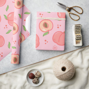 Papel De Presente Pêssego de Verão doce