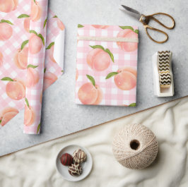 Papel De Presente Pêssego de Verão doce
