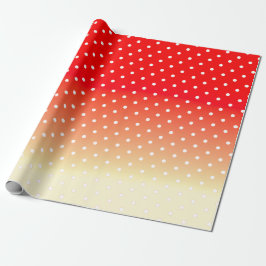 Papel De Presente Pêssego E Vermelho