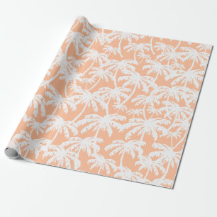 Papel De Presente Pêssego tropical Fuzz Pantone Cor do Ano de 2024
