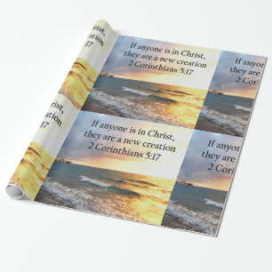 PAPEL DE PRESENTE PESSOALMENTE 2 CORINTHIANS 5:17 FOTO OCEANO DESIGN