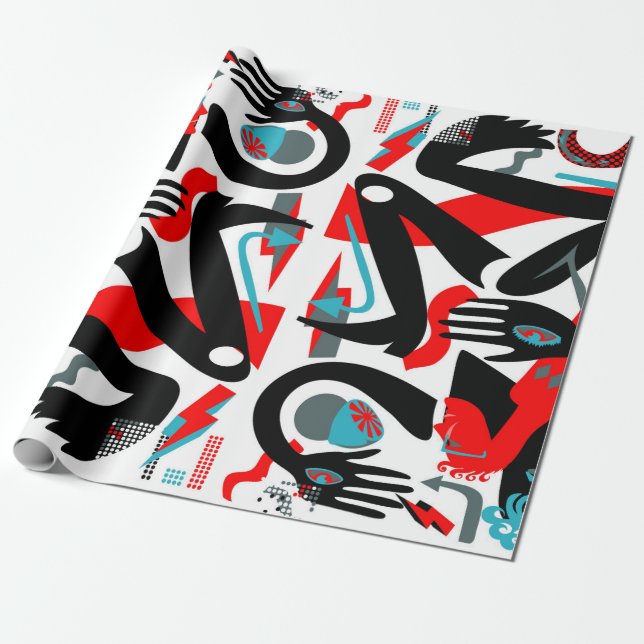 Papel De Presente Pessoas modernas (Desenrolado)