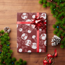 Pet Bone Snowflake Padrão de Pé de Cão de Natal