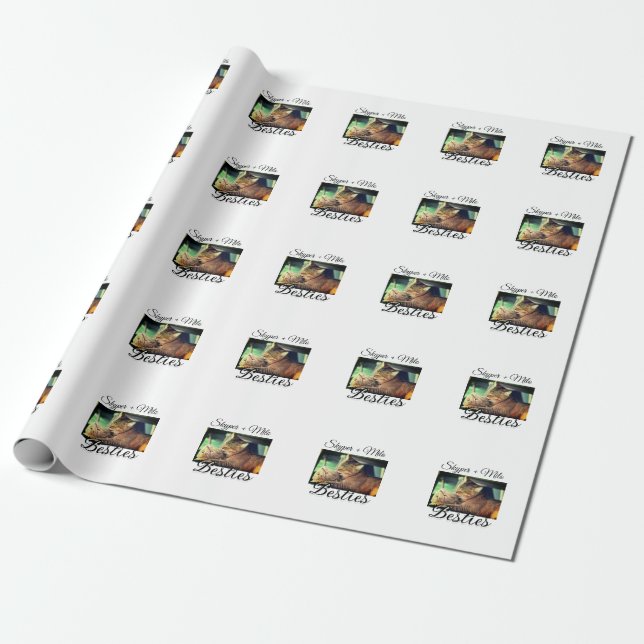 Papel De Presente Pet Frities adiciona nome e foto animal amor (Desenrolado)