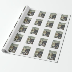 Papel De Presente Pet Frities adiciona nome e foto animal amor