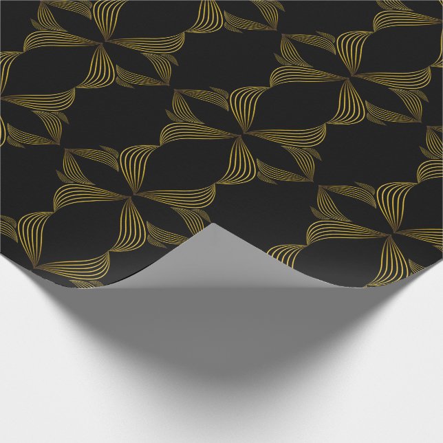 Papel De Presente pétala da flor da linha ouro (Ponta)