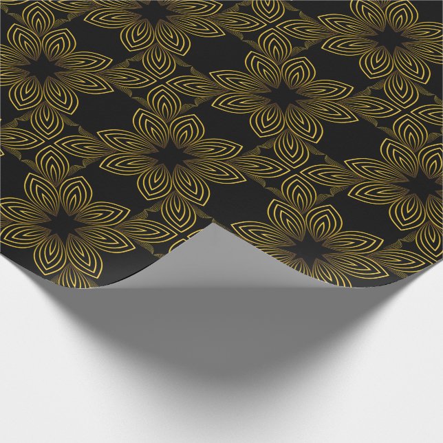 Papel De Presente pétala da flor da linha ouro (Ponta)