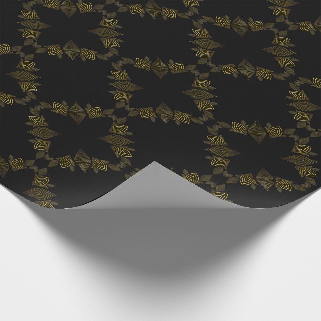 Papel De Presente pétala da flor da linha ouro (Ponta)