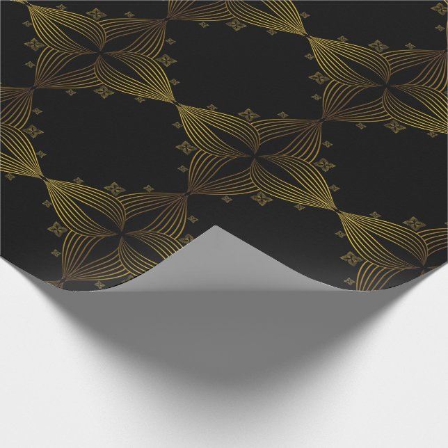 Papel De Presente pétala da flor da linha ouro (Ponta)