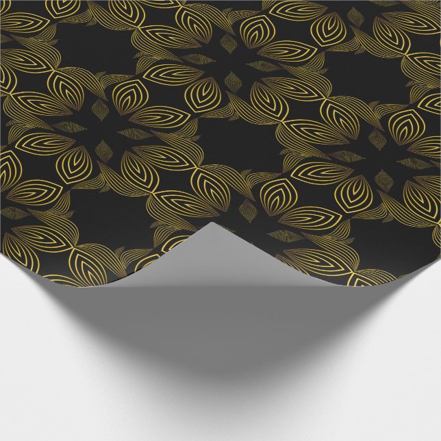 Papel De Presente pétala da flor da linha ouro (Ponta)