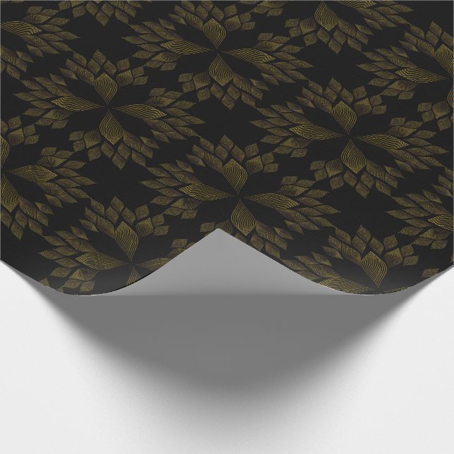 Papel De Presente pétala da flor da linha ouro (Ponta)