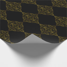 Papel De Presente pétala da flor da linha ouro