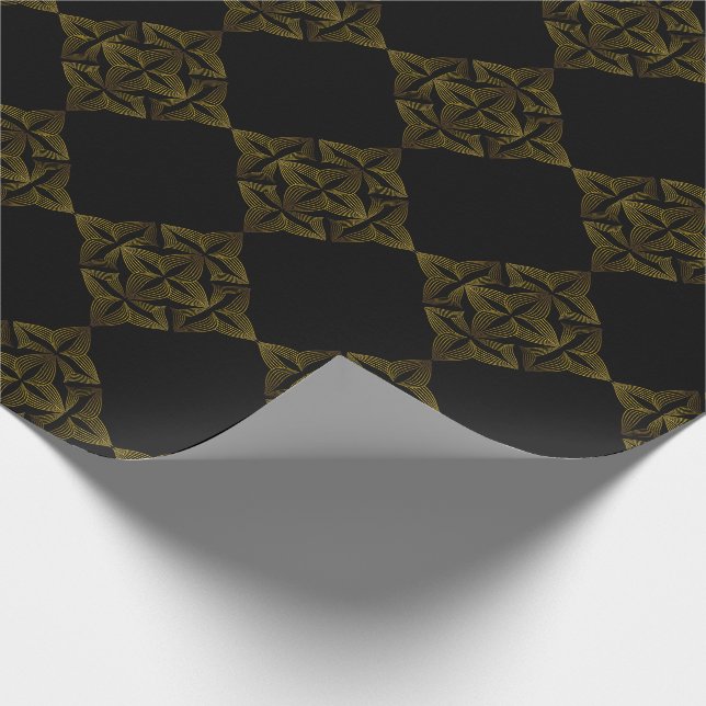 Papel De Presente pétala da flor da linha ouro (Ponta)