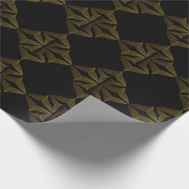 Papel De Presente pétala da flor da linha ouro (Ponta)