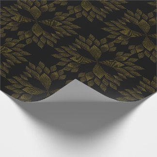Papel De Presente pétala da flor da linha ouro