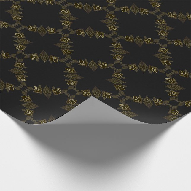 Papel De Presente pétala da flor da linha ouro (Ponta)