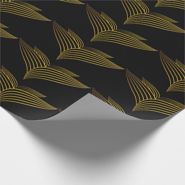 Papel De Presente pétala da flor da linha ouro (Ponta)