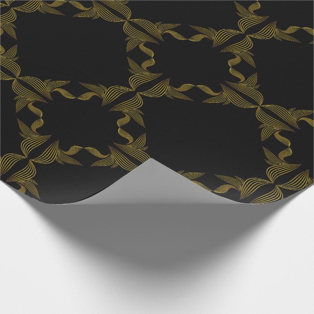 Papel De Presente pétala da flor da linha ouro (Ponta)