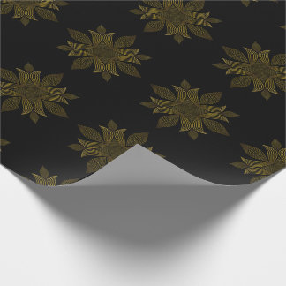 Papel De Presente pétala da flor da linha ouro