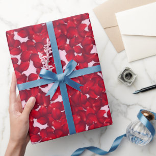 Papel De Presente Pétalas de Rosa