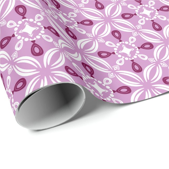 Papel De Presente Petaline Wrapping Paper Roll (Violet Keepsake) (Ponta do rolo)