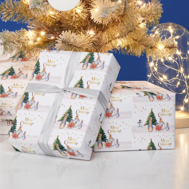 Papel De Presente Peter Josephine Bunny Felry Natal (Feriados)