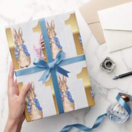 Papel De Presente Peter, o primeiro aniversario do Coelho