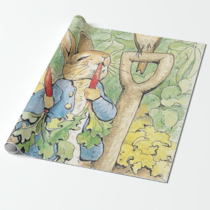 Papel De Presente Peter Rabbit In Garden - Beatrix Potter