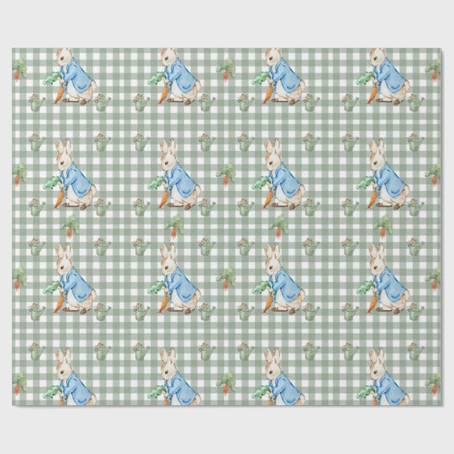 Papel De Presente Peter Rabbit-Inspire Wraping Paper Watercolor (Aberto)